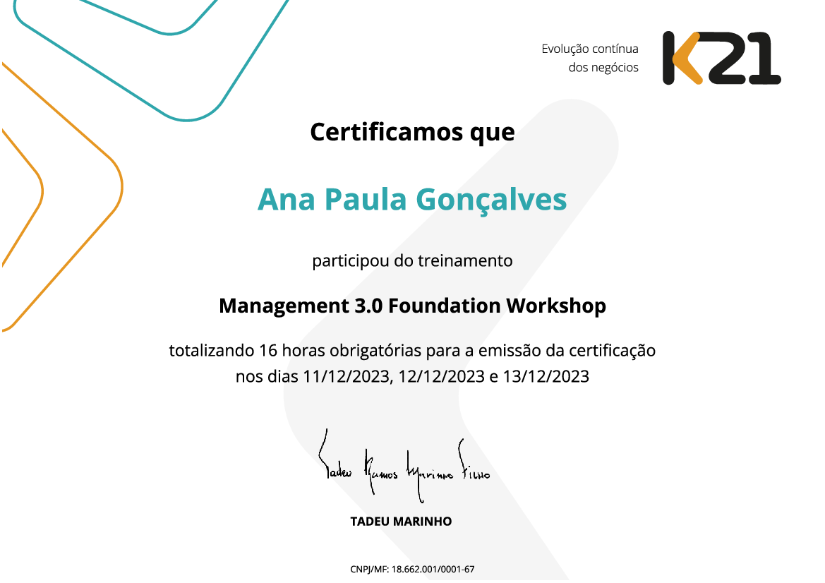 Certificado K21